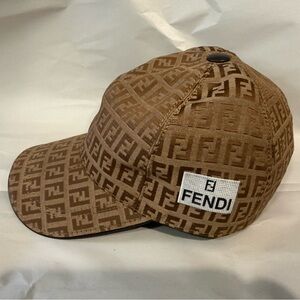 Fendi Dark/Light Brown Interior Tote Cap Unisex Size O/S